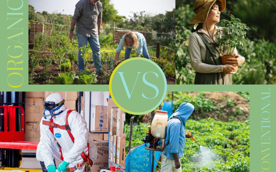 How does organic gardening differ from conventional gardening?